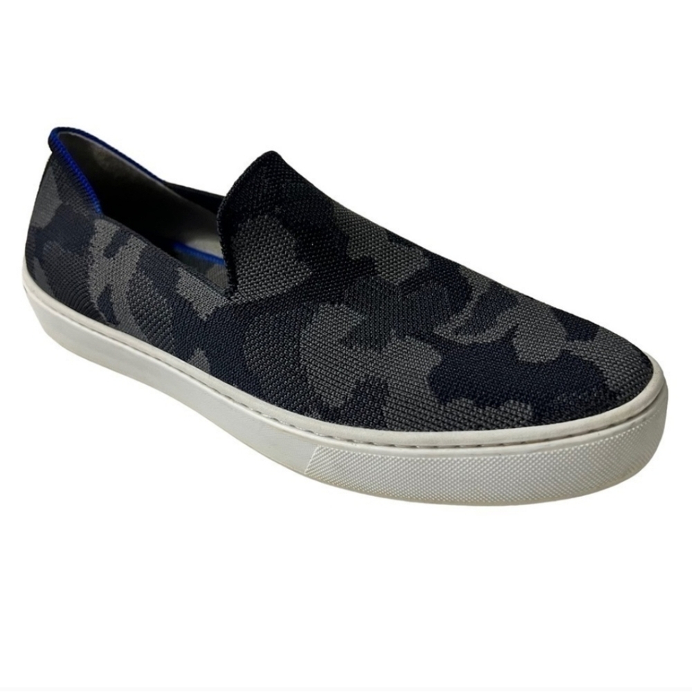 Rothy's Gray Black Camo Slip-On Shoes
